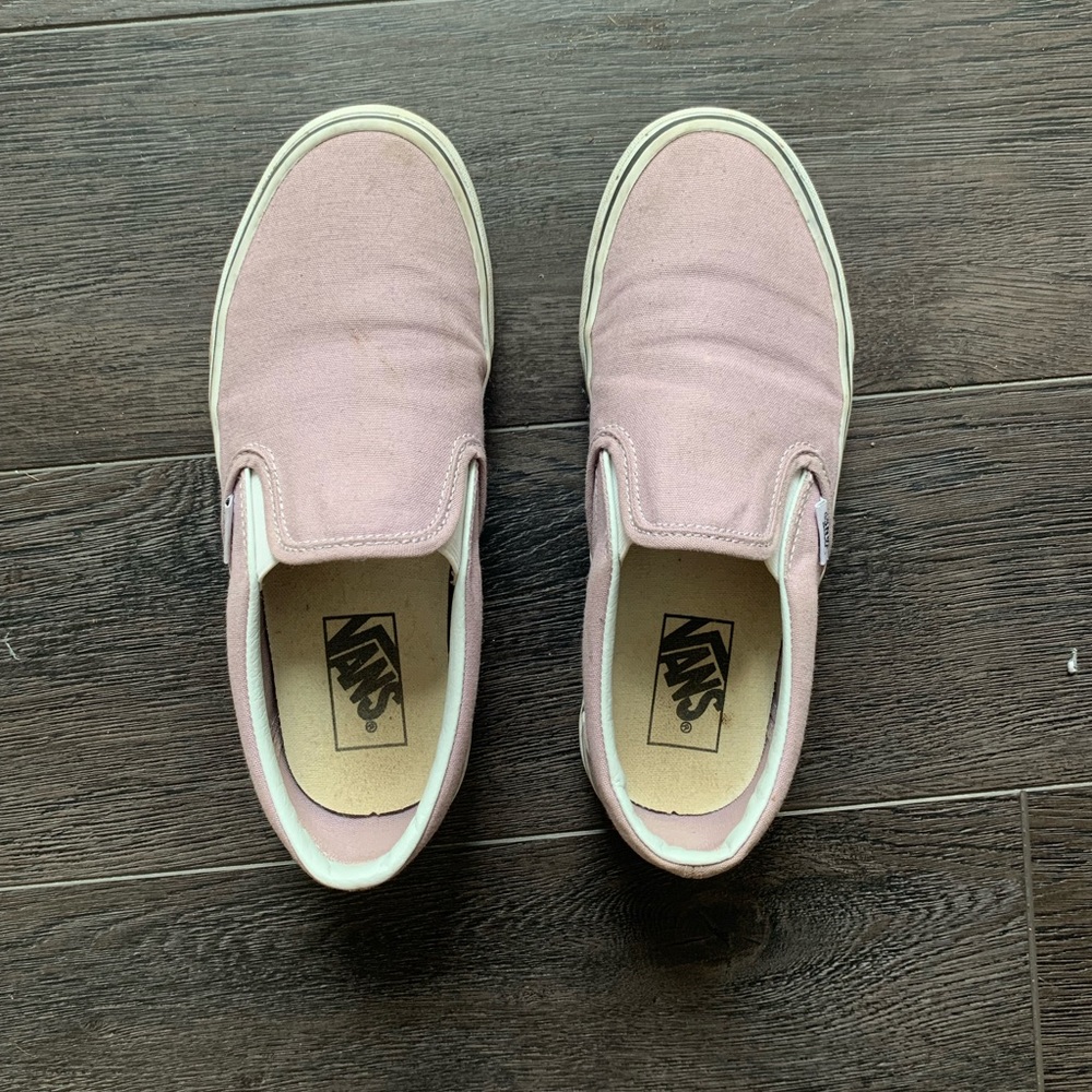 Lavender slip on vans